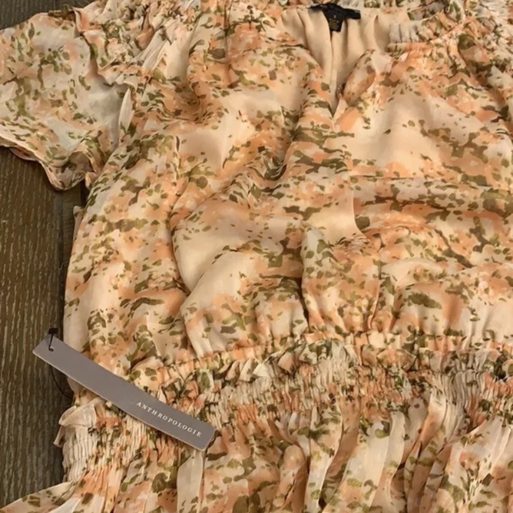 Anthropologie current air midi dress NWT lg floral - Picture 2 of 4